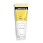 John Frieda Go Blonder Lightening Shampoo 250ml. Blonde Hair Shampoo for Highlighted Hair Care and Bright Shine