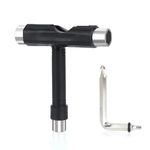 YOUSHARES Skateboard Tool, T-Bone Roller Skate Tool new, Multi T Tool For Skateboard T-type Tool (Black)