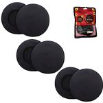 Crysendo Headphone Cushion (55mm / 5.5cm) 6Pcs 5mm Thick Replacement Earpads for Headphone Sponge Cover | High-Density Foam Ear Cushion for Headphones for Enhanced Comfort & Long Life