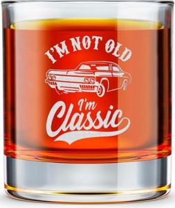 BETHEGIFT Christmas Dad Gifts from Daughter, Son - Cool Birthday Gifts for Dad, Grandpa, Men, Husband - Funny Gifts for Men - Grandpa Gifts on Grandparent Day - Whiskey Rock Glass 10.25oz