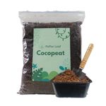 PePar Leaf Cocopeat Ready-to-Use Plant Media Potting Mixture 1 kg of Cocopeat for Plants for Home Gardening: Hydroponic Soil (1) (Loose and Dry)