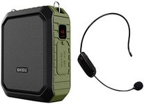 Wireless Voice Amplifier Bluetooth Teacher Microphone 18W Waterproof Portable Voice Amplifier Headset Mic Rechargeable Voice Enhancer Personal Microphone for Classroom Outdoors