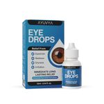 Ayuvya Ayurvedic eye drops - Cooling & Refreshing Relief for Dry, Tired & Red Eyes | Ayurvedic Formulation With Triphala, Honey, Turmeric & Rose | 10ml | As Seen on Shark Tank