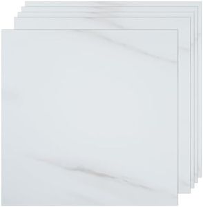 VallisCo 30-Pack Peel and Stick Vinyl Floor Tiles, 12"x12" Self-Adhesive Waterproof Peel and Stick Flooring Planks DIY for Bathroom, Kitchen, Living Room, Cover 30 Sq. Ft Light Gray