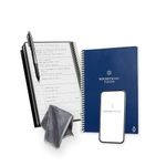 Rocketbook Fusion Reusable Digital Notebook - Smart Notepad A5 Blue, 7 Styles, To Do List, Daily Journal, Weekly & Monthly Planner, with Frixion Erasable Pen, Office Gadget Reduces Paper Waste