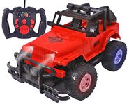 Toyshine Urban Wrngler Remote Control SUV Car, Light Up RC Cars Sports Car 1:14 Scale Toy Vehicle - Red