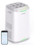 Nuwave OxyPure ZERO Air Purifiers for Home Large Room Bedroom Up to 1082ft², 20Yr Washable Bio Guard Filter, Air Quality and Odor Sensor, Smart WiFi, 17dB, 100% Removes Particles 3x Smaller Than HEPA