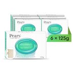 Pears Lemon Soap Bars 125g 6 Pack + 1x Soap Bag