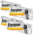 Energizer Industrial AA + AAA Batteries 40 Pack Alkaline Power 20 x AA 20 x AAA battery Triple A Double A Batteries 1.5v For | toys | fairy lights | household | remotes | Flashlights | Clocks |