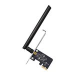 TP-Link Pcie WiFi Card AC600 for Desktop PC, Dual Band Wireless Internal Network PCI Express Adapter (Archer T2E) High-Gain Antenna, MU-MIMO, WPA3, Low Profile, Supports Windows 10/11, Black