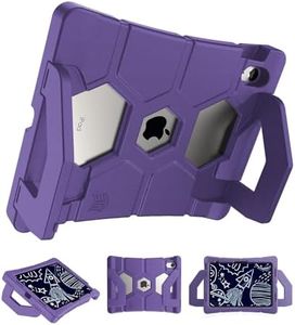 STM Goods Duxling iPad 10th Generation Case for Kids - Ultra-Protective, Two-Handle Design Allows for Easy Carry and Functions as a Multi-Angle Stand - Ideal for Parents, Teachers, Students - Purple