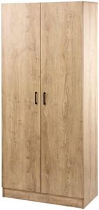 Maclaren Macey Double Door Cupboard Storage Cabinet Oak