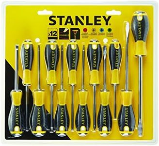 STANLEY STHT0-60212 Cacciavite Essential, 3 x Std - 2 x Parall - 2 x Ph - 2 x Pozi - 3 x Torx, Set di 12 pz