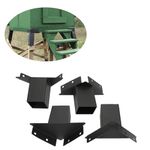 ECOTRIC Outdoor 4 x 4 Compound Angle Brackets for Deer Stand Hunting Blinds Shooting Shack, Observation Decks, Tree Houses, Outdoor Platforms Heavy Duty Deer Blind Brackets (Set of 4)