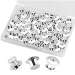 30 Pieces Pin Backs, Locking Pin Backs for Enamel Pins, Metal Pin Backs Locking Pin Keepers Locking Clasp with Storage Case