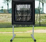 KAIDIDA Baseball Pitching Net： 9-Hole 48x28.8 in Portable Adjustable Height Softball Batting Training Equipment for Backyard Sport Field for Adult Youth with Strike Zone