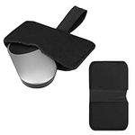 kwmobile Mouse Case Compatible with Apple Magic Mouse 1 / Magic Mouse 2 / Logitech Pebble Wireless Pouch - Felt Protective Carrying Cover Bag - Black
