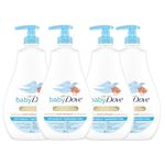 Baby Dove Tip to Toe Baby Wash for moisturized skin Rich Moisture hypoallergenic, 591ml, Pack of 4