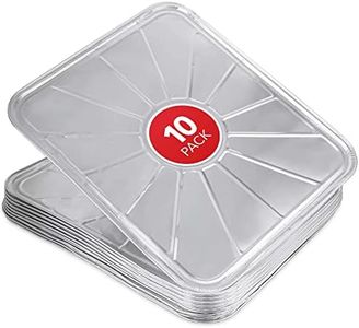 Stock Your Home Disposable Foil Oven Liners (10 Pack) Aluminum Foil Oven Liners for Bottom of Electric Oven & Gas Oven, Reusable Oven Drip Pan Tray for Cooking and Baking, Disposable Baking Mats