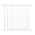 Summer Infant Everywhere Extra Tall Walk-Thru Safety Baby Gate, Fits Openings 28.75-39.75” Wide, White Metal, For Doorways and Stairways, 36” Tall