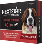 NEXTSTAR Flea and Tick Prevention for Dogs, Repellent, and Control, Fast Acting Waterproof Topical Drops for Extra-Large Dogs, 1 Month Dose