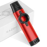 Kazoos with 5 extra Membranes, Metal Kazoo with Adjustable Tone for Guitar, Ukulele, Violin, Piano, Keyboard, Easy to Learn Musical Instruments for Kids/adults/Music Lovers. (red)