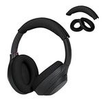 kwmobile Silicone Headband and Ear Pads Cover Set Compatible with Sony WH-1000XM4 / WH-1000XM3 - Covers - Black