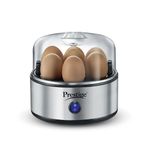 Prestige Egg Boiler PEB-01 | 350-Watt | Boils 7 Eggs at Once | One-Touch Operation | Stainless Steel Body & Heating Plate | Auto Switch-Off for Safe Cooking