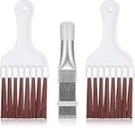 3 Pieces Air Conditioner Condenser Fin Cleaning Brush, Stainless Steel Air Conditioner Fin Cleaner, Refrigerator Coil Cleaning Whisk Brush