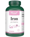 VORST Iron Supplement for Women Max Strength 180 Vegan Capsules | Made with Ferrous Fumarate | Best Alternative to Liquid or Drops | 1 Bottle