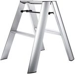 Hasegawa Ladders Lucano Step Stool Premium Edition 2 Step Silver