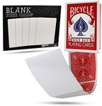 Magic Makers Bicycle Blank Face Red Back Card Deck