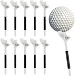 20 Pcs Golf Ball Tee, Golf Tees Bamboo 83mm Flightpath Plastic Golf Tees, 10° Lightweight Training Golf Tee Holder, Designed to Reduce Ball Spin and Fly Straight (20)