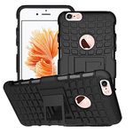 NWNK13 iPhone 6 Case, iphone6S Case Black Tyre Design Heavy Duty Kickstand Back Case with Screen Film (iPhone 6 & 6S (4