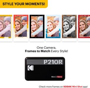 KODAK Mini 2 Retro Portable Photo Printer – Wireless Instant Prints