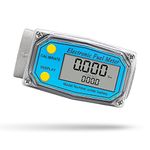 CGOLDENWALL 1inch Water Flow Meter 1" Digital Fuel Flowmeter Inline, 1" FNPT Inlet/Outlet, Measuring Range 2.5-26GPM, Flow Meter for Water Diesel Kerosene Gasoline, 1inch