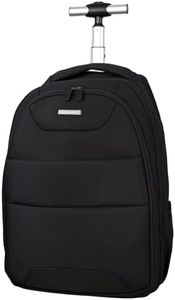 32L Rolling Backpack, Wheeled Backpack Comfort Casual Durable and Effortlessly to Carry Laptop Books and Documents, Hidden Shoulder Straps for Business Travel