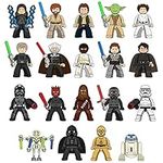 Minifigs - Star War Series- 19 Pcs Mini Figures Building Blocks Kit - Small Toy Custom Figurines Set, intended for ages greater than 14 years