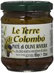 Le Terre di Colombo – Riviera Olive Paste - in Extra Virgin Olive Oil (10%) - Pack of 6 x 212 ml