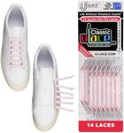 uLace Classic No Tie Shoelaces - Light Pink Elastic Shoe Laces for Sneakers | Stretchy, Elastic Laces for Slip-On Convenience and Comfort | Easy Installation, No Tie Laces for Teens and Adults