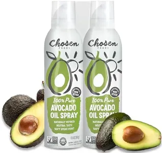 Chosen Foods 100% Pure Avocado Oil Spray, Keto and Paleo Diet Friendly, Kosher Cooking Spray for Baking, High-Heat Cooking and Frying (13.5 oz, 2 Pack)