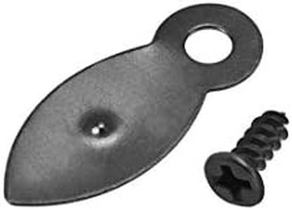 uxcell Frame Turn Button, 7/8" Metal Flat with Screws for Hanging Pictures, Photos, Drawings and Posters, 30 Pcs (Black)