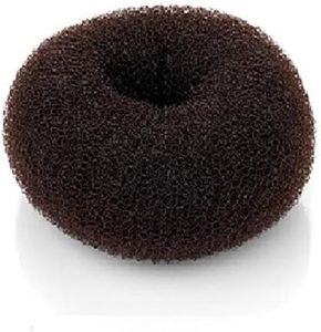Beaute Galleria Hair Donut Bun Maker Ring Style Mesh Chignon Ballet Sock Bun (Large, Brown)