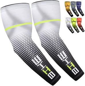 Sun Protection Compression Arm Sleeves for Men Women Youth, beister UV Cooling Cycling Arm Sleeves for Volleyball, Running, Athletic Sports, Basketball, Covering Arm Tattoos