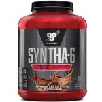 BSN Nutrition Protein Powder Syntha 6 Edge Low Carb and Sugar Whey Protein Shake with Whey Protein Isolate and BCAAs, Muscle Gain Powder, Chocolate Milkshake Flavour, 48 Servings, 1.87 kg