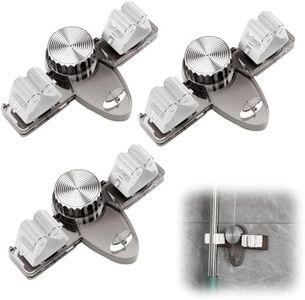 LANMOK Broom Hanger Organizer, 2025 Upgrade Broom Holder Mop Hanger, No Punching Required Wall Mount Broom and Mop Holder for Laundry Room and Bathroom Kitchen Garage - 3pcs (Grey)