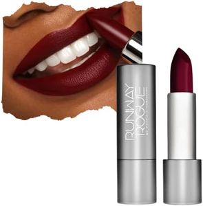 Runway Rogue 90s Vibe Lipstick, Moisturizing Matte Midnight-Merlot Dark Burgundy Lipstick, ‘1993’