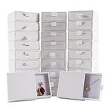 40Pcs White Small Jewelry Boxes 3.5