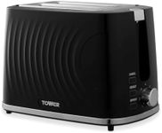 Tower T20090BLK Toaster, Plastic, 900 W, Black