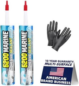 5200 Marine Sealant for Boats & RVs-Fast-Cure (30 Mins), Waterproof, UV-Resistant, High-Bond Adhesive Sealant for Hulls, Decks, Fiberglass, Wood & Metal-Eco-Friendly, Low Odor, with Gloves&Nozzle(2)